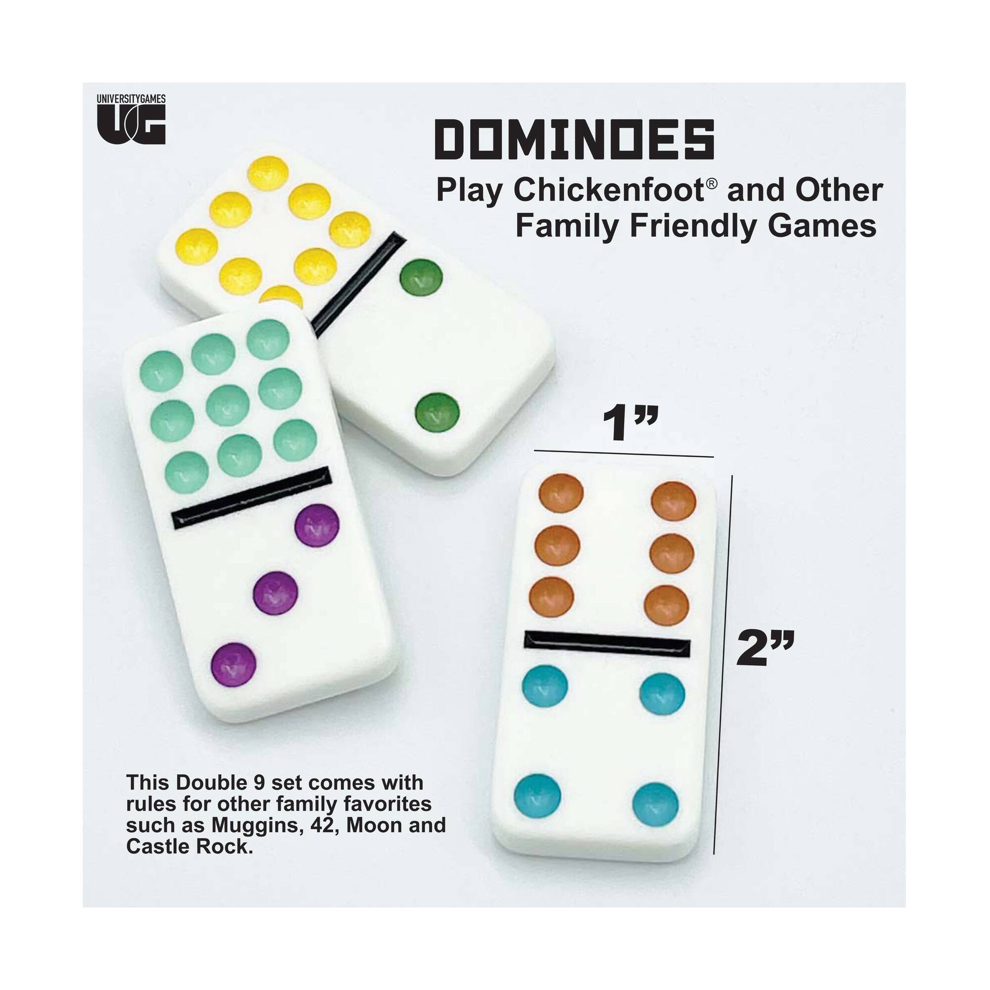 Double 9 Chickenfoot® Dominoes